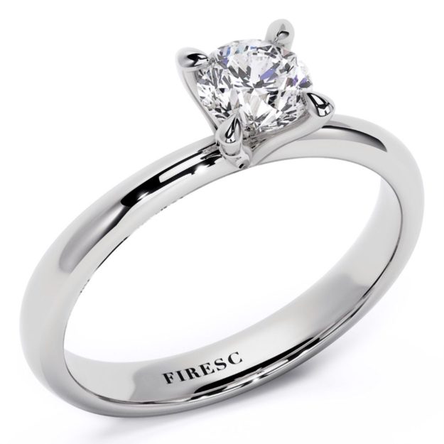 Engagement Ring AA442B, 14K White 1